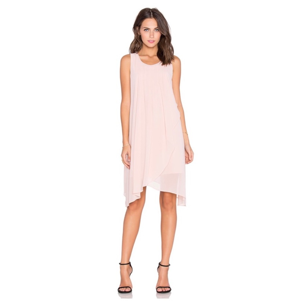 BCBGeneration Asymmetrical Rose Smoke Dress